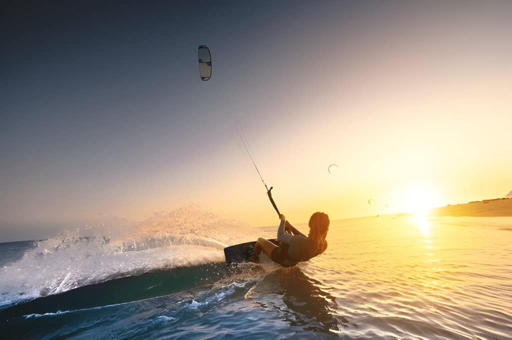 Kitesurfing